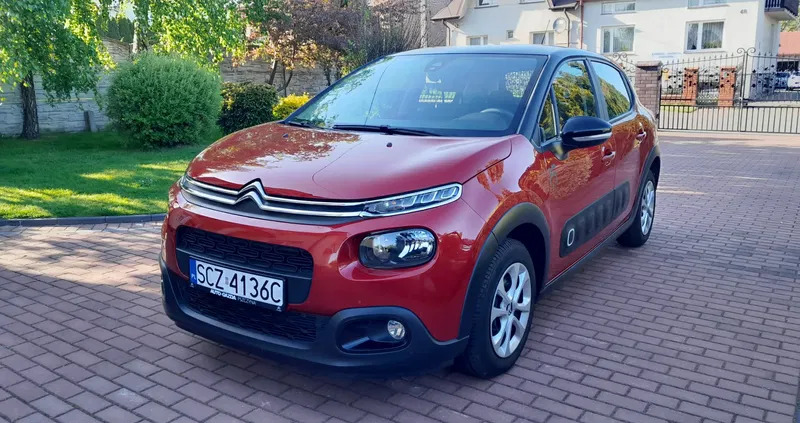 citroen c3 Citroen C3 cena 42900 przebieg: 30000, rok produkcji 2018 z Zelów